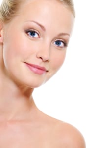 Beauty blond woman with  fresh clear healthy skin